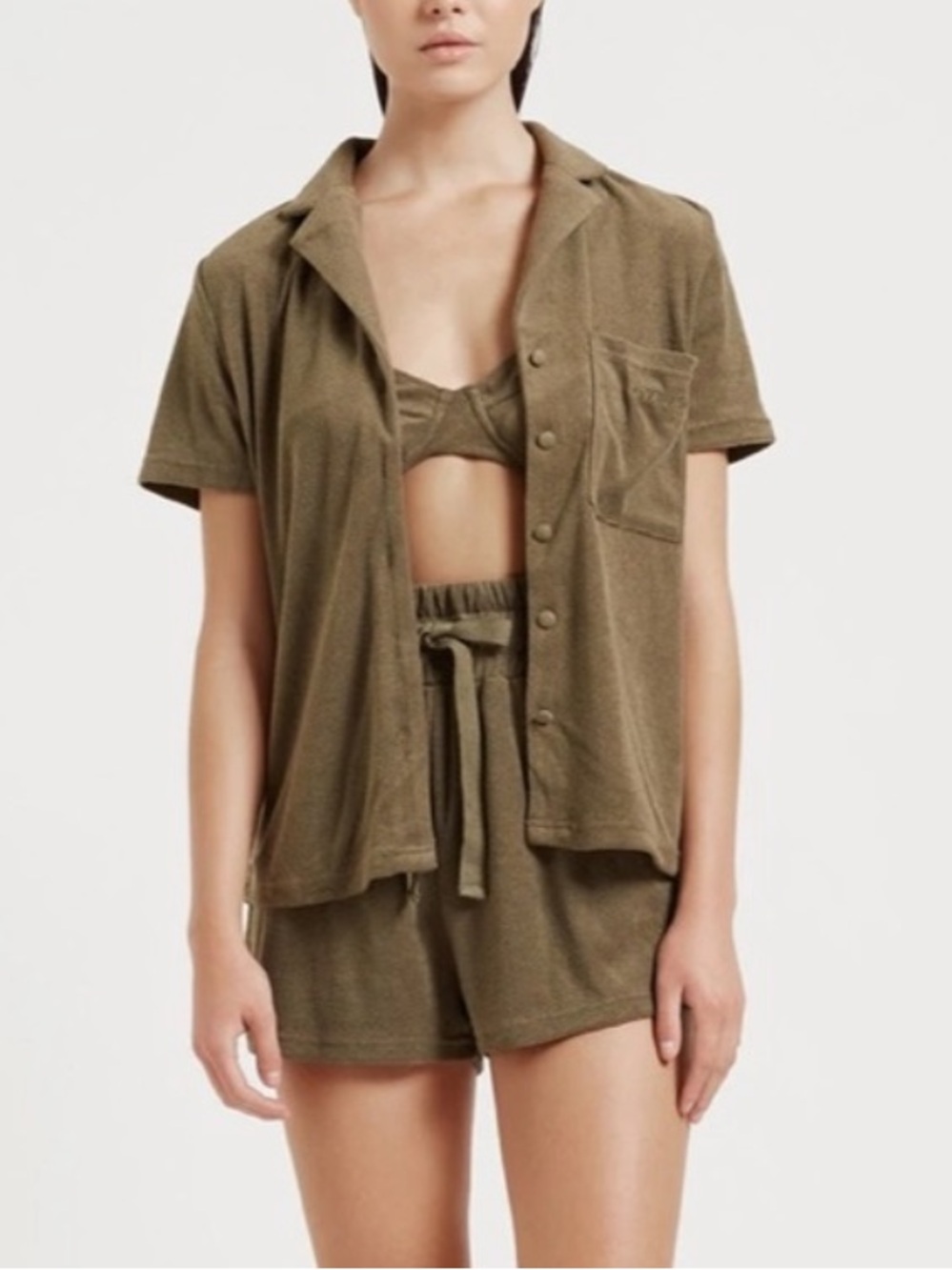 Myra Swim Rocco Terry Clothe 2 pc Shorts NWT’s set sz S/M
